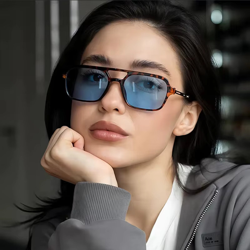 Sonnenbrille RMM, Metall, Vollrand, quadratisch, Unisex, Schwarz - Bild 1