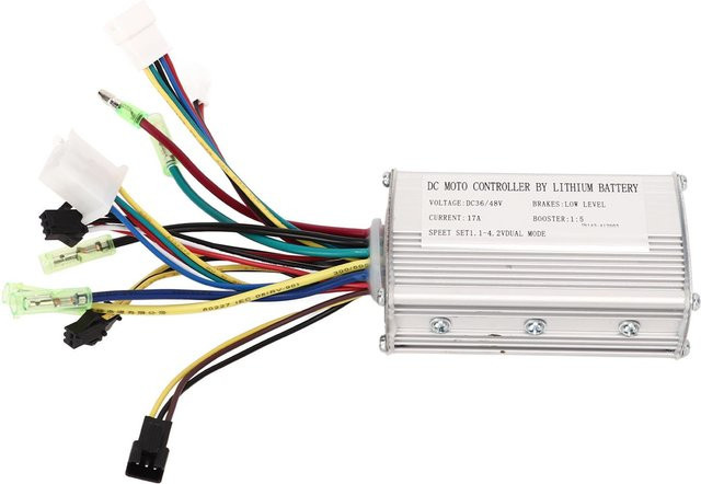 Fishine DC-Motorsteuerung mit Kabelbaum für Elektrofahrräder, 36 V / 48 V, Weiß - Bild 1