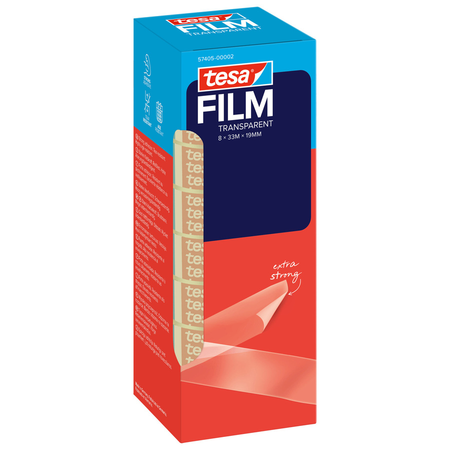 tesafilm Klebefilm von TESA, transparent, 8er Pack, Breite: 19 mm, Länge: 33 m - Bild 3