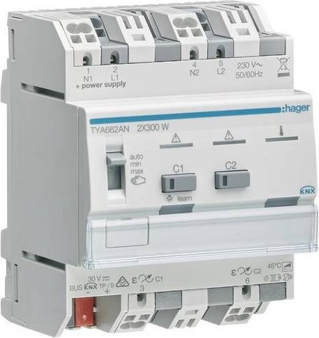 Hager TYA662AN KNX Dimmaktor für LED in Weiß - Bild 1