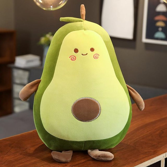 Yiran toy Avocado-Stofftier-Kissen, Plüschtier, grün, 80cm - Bild 1