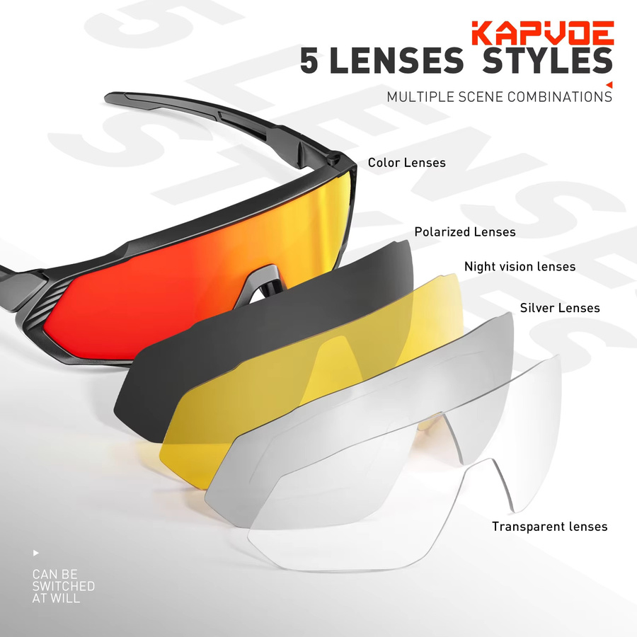 Kapvoe Sonnenbrille, Unisex, Vollrand, Wrap - Bild 2