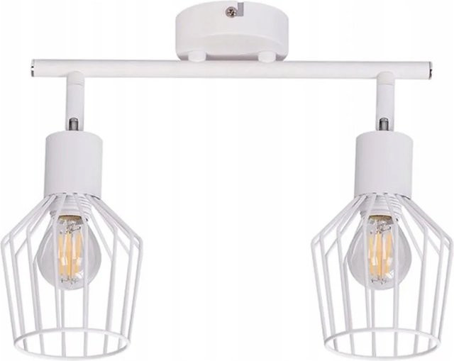 NETTLIFE Deckenleuchte aus Metall in Weiß, moderne LED-Zylinderleuchte für Schlafzimmer, Küche oder Büro, Durchmesser: 32 cm - Bild 1