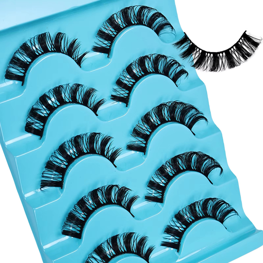 JIEFUXIN Falsche Wimpern, Schwarz, Natürlich - Bild 2
