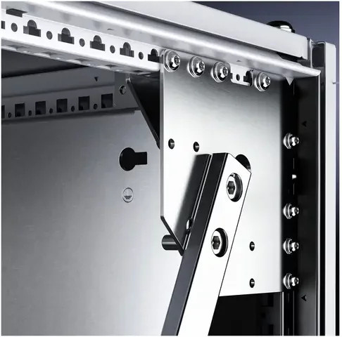 Rittal VX 8618.600 Erdbeben-Kit aus Stahlblech in Silber - Bild 1