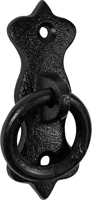 Anbindering Mauerring aus Gusseisen in Schwarz im Antik-Stil - Bild 1