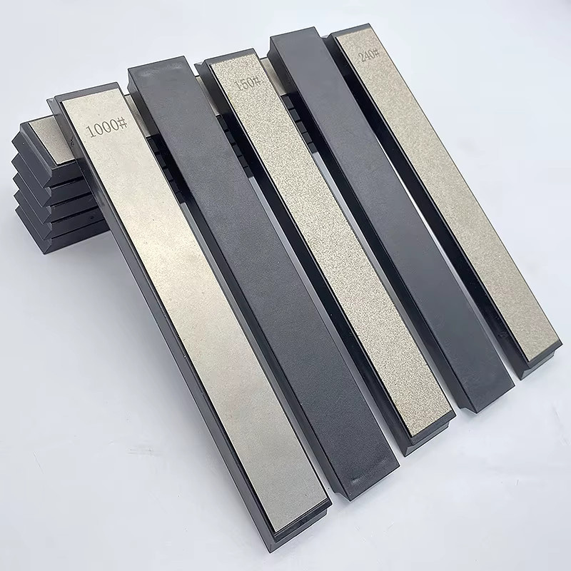 RSCHEF Diamant-Schleifstab in Grau zur Korrektur der Schneidkante und zum Schärfen von Messern - Bild 2