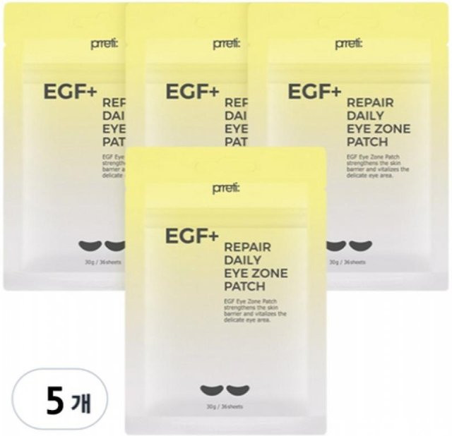 Prreti Egf+ Repair Augenpartie-Pflaster, 5 Stück, 36 Blatt, Unisex - Bild 1