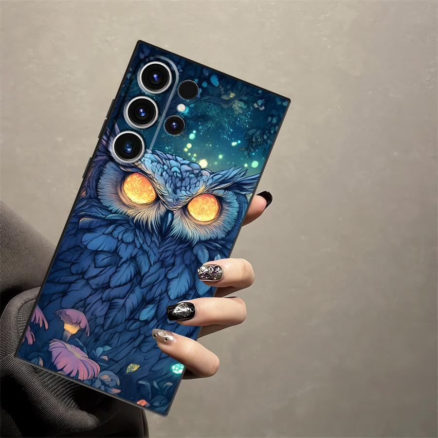 Handyhülle Fantasy-Eulen Design für Samsung Galaxy S26 Ultra S25 Plus S24 S23 S21 FE S20 Ultra S10 S9 Note 20 Multicolor - Bild 2