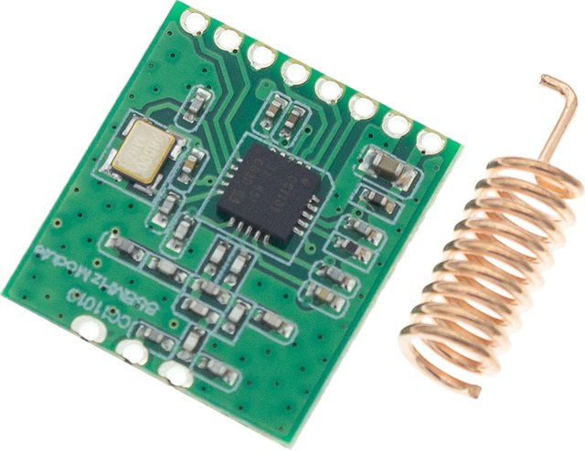 YANXD CC1101 Drahtloses Transceiver-Modul mit SMA-Antenne, 433 MHz/868 MHz, 10 mW, 300–1000 m Reichweite, Grün - Bild 1