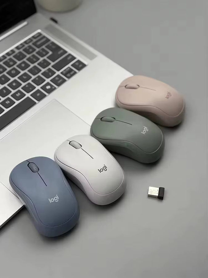 Logitech M221 Wireless Light Sound Maus in Weiß - Bild 3