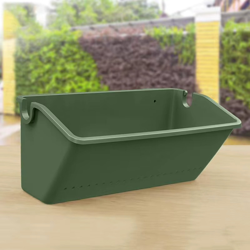 KOQZM Wand-Blumentopf aus Kunststoff für vertikale Gartenprojekte, Grün - Bild 3