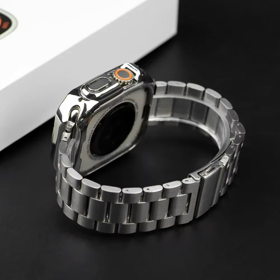 CAOWTAN Uhrenarmband Edelstahl, Silber, Unisex - Bild 1