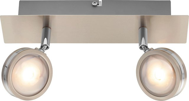 OBI LED Spot Rotello 2er-Set in Nickel Matt mit warmweißem Licht und inklusive Leuchtmittel - Bild 1