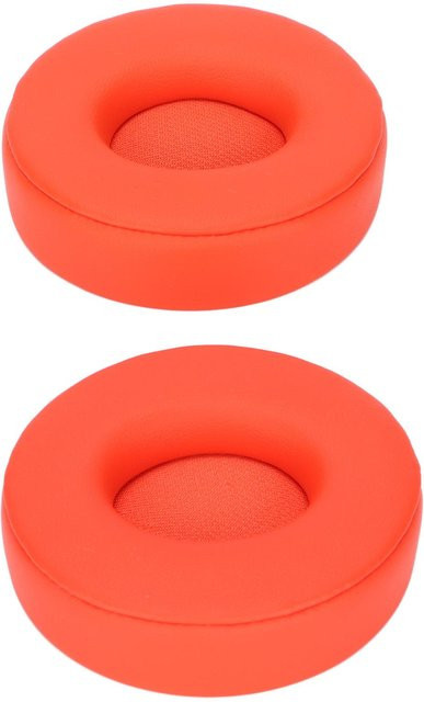 2 Stück elastische Ersatz-Ohrpolster in Orange für OutsideWorld SoloPro kabellose Bluetooth On-Ear Kopfhörer - Bild 1