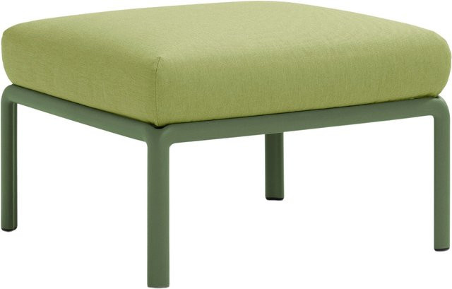 Nardi Komodo Pouf Gartenmöbel in Grün mit wetterfestem Polster und Kunststoffrahmen - Bild 1