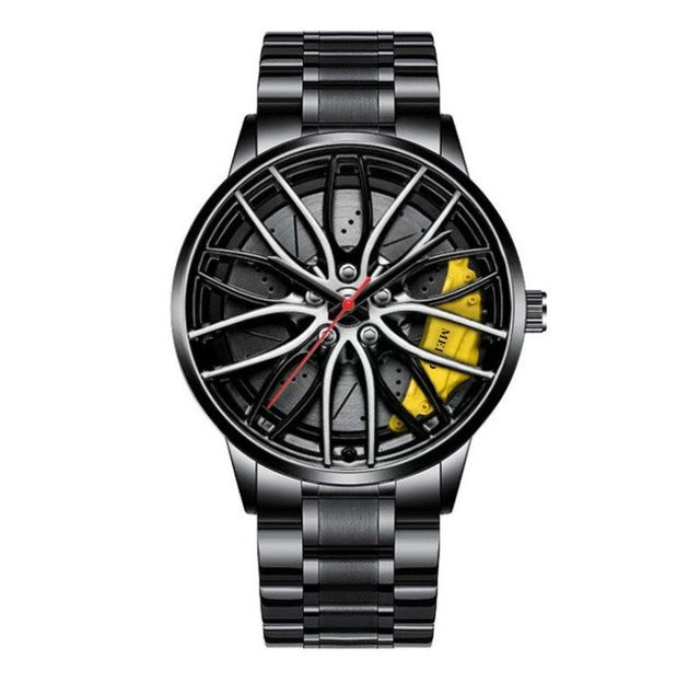 Herren Armbanduhr Automatik, Edelstahl, Schwarz, Rund - Bild 1