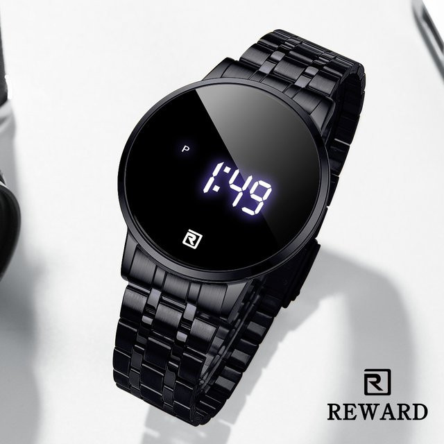 REWARD Armbanduhr Quarz, Edelstahl, Schwarz, Herren - Bild 1