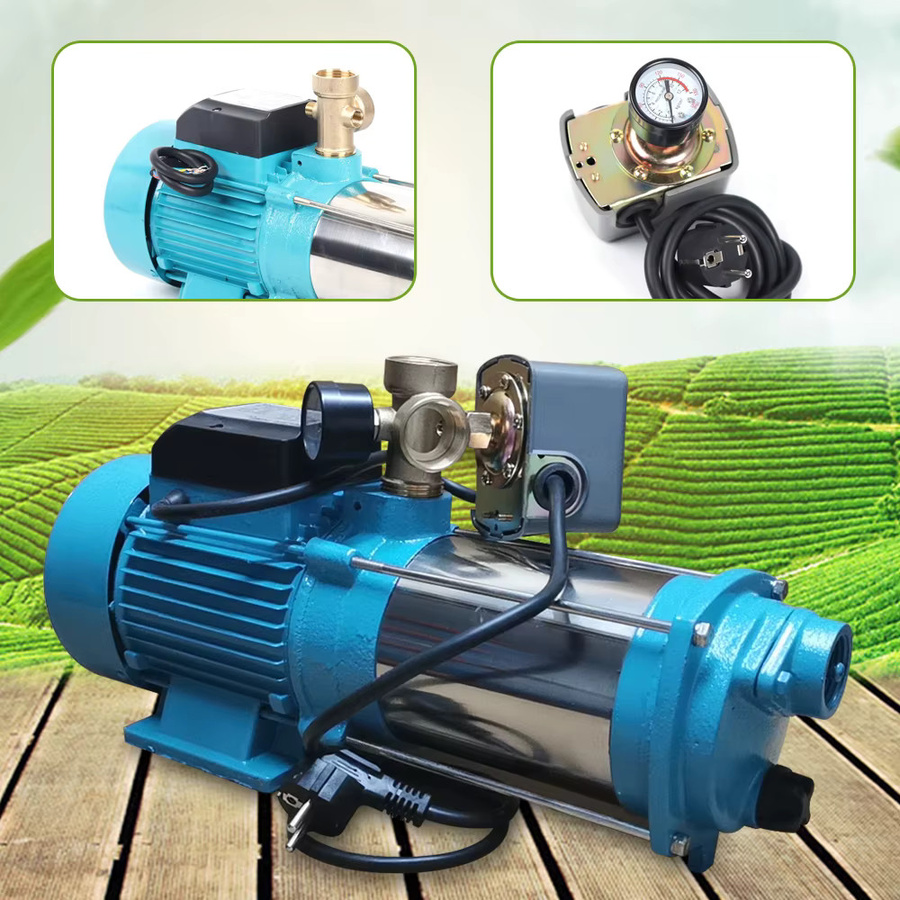 Bymaocar Kreiselpumpe in Blau mit Messinggehäuse und 1-Zoll-Einlass/Auslass zur Wassererhöhung oder für den Teich - Bild 3