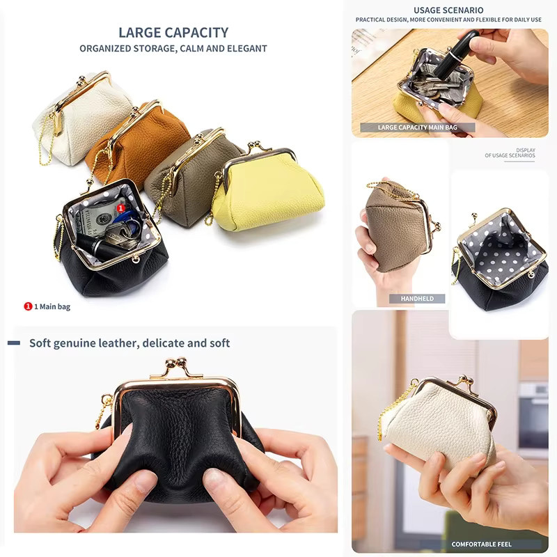 Geldbörse cicicuff, Leder, Mini Vintage, Damen - Bild 4
