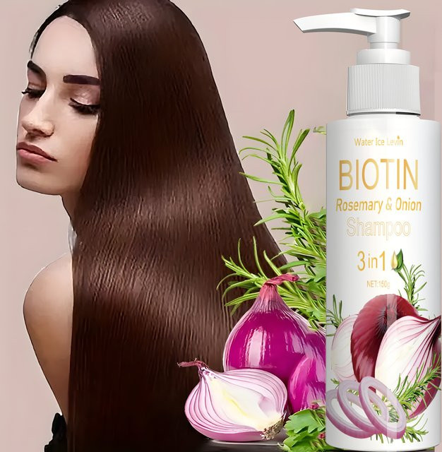 Water Ice Levin Biotin Rosmarin-Zwiebel-Shampoo, Unisex - Bild 1