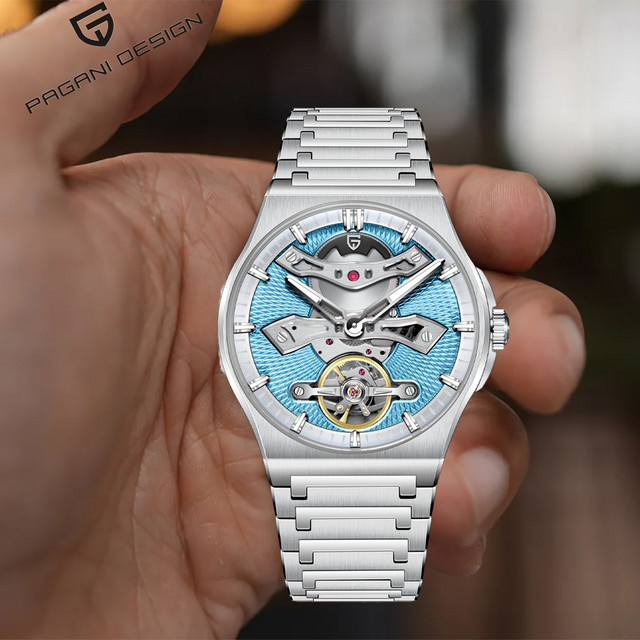 Pagani Design Armbanduhr, Automatik, Edelstahl, Saphirglas, 42 mm, Herren - Bild 1