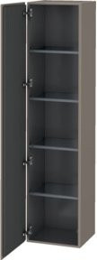 Duravit L-Cube Hochschrank in Basalt Matt mit Tür links, B: 40 cm, T: 36,3 cm, H: 176 cm - Bild 1