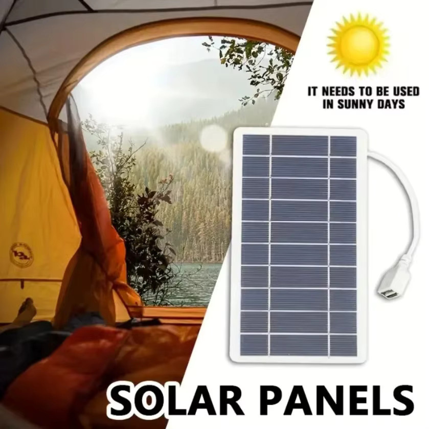 XIKCU Tragbares Solarpanel-Ladegerät mit USB-A und USB-C für Outdoor-Reisen und Camping - Bild 6
