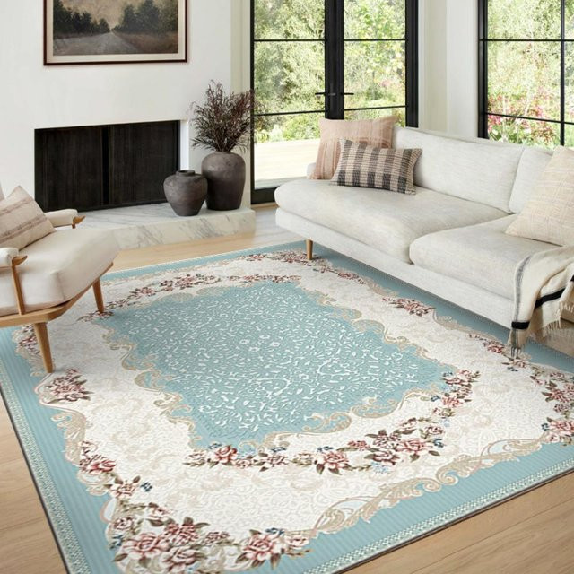 Lodestar Boho Luxus Teppich aus Kristall-Samt in Multicolour, geometrisches Design, B/T: 80 cm x 160 cm - Bild 1