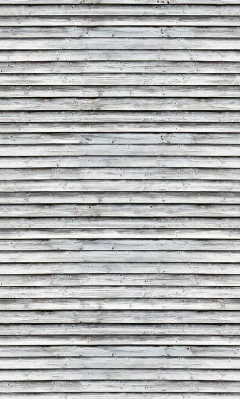 Wandbild Old Wooden Wall von MR PERSWALL in Grau, abstraktes Landschaftsmotiv im Querformat mit rustikalem Holz-Design - Bild 1