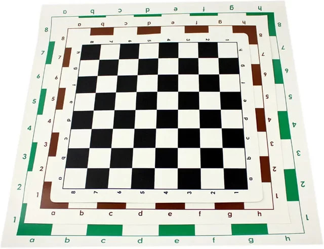 Ninth World Schachbrett, PU Leder, Schwarz - Bild 1
