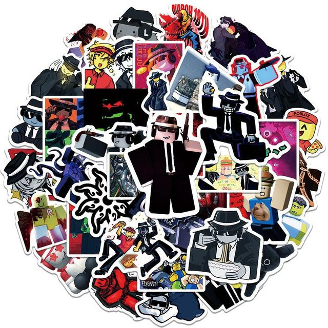 Discover Intime Roblox Forsaken Chance Plüschaufkleber, 50-teiliges Set - Bild 1