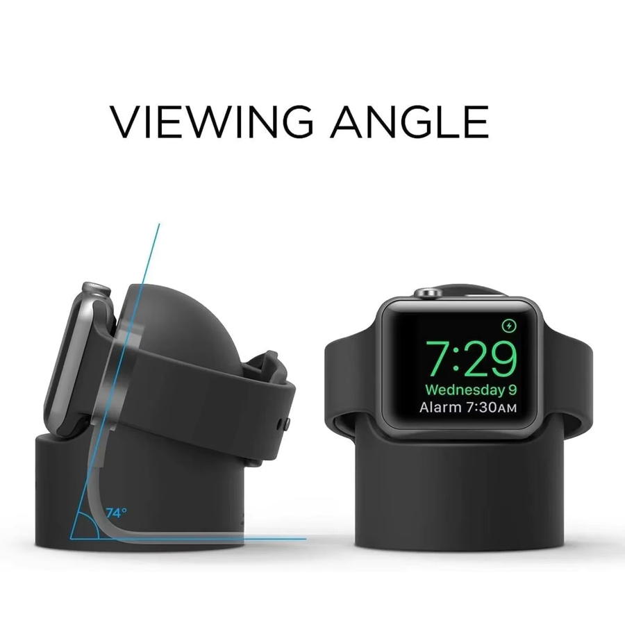 RWBANDS Ladeständer für Apple Watch, Silikon, Schwarz, Unisex - Bild 2