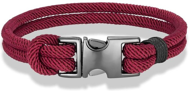 YULIN Armband, Überlebensseil, Zinklegierung, Silber, Unisex, 21cm - Bild 1