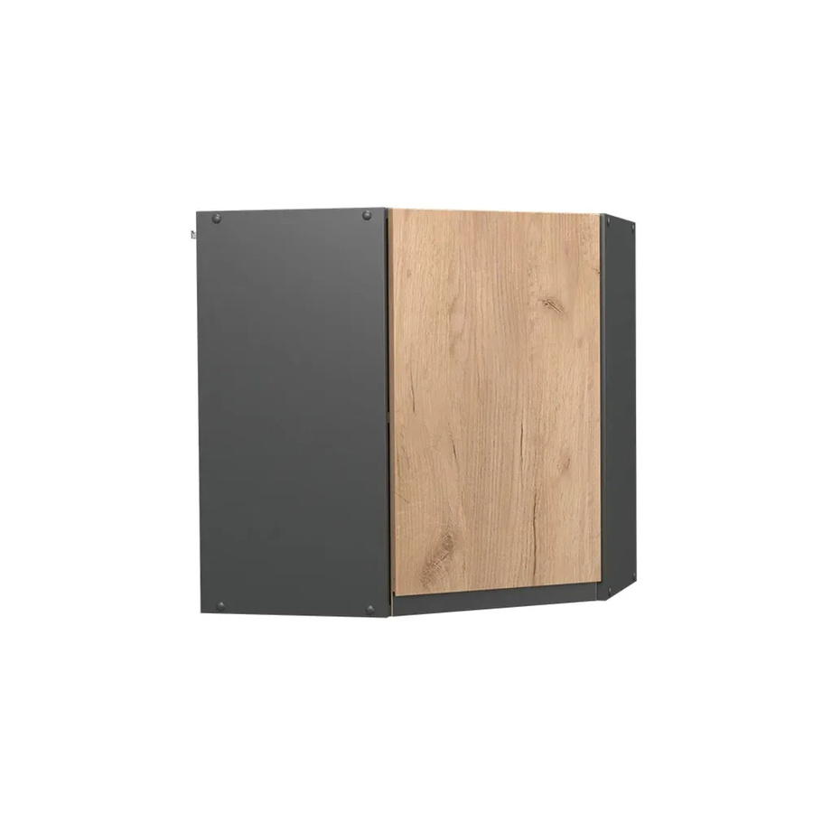 Vicco Eckhängeschrank R-Line J-Shape Küchenschrank in Anthrazit und Eiche mit 57 cm Breite - Bild 3