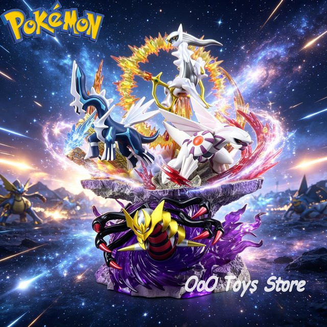 Bandai Pokémon Sinnoh Dialga Palkia Giratina Arceus, Actionfiguren, 37cm - Bild 1