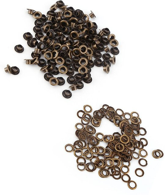 GoolRC Ösen mit Unterlegscheibe aus Messing in Gold, 100 Stück, Innendurchmesser: 6 mm - Bild 1