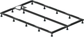 Duravit Fußgestell in Anthrazit Matt, höhenverstellbar von 8-10 cm, B: 140 cm, T: 90 cm - Bild 1