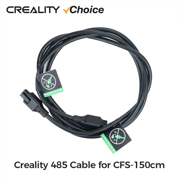 Creality 485 Kabel für CFS-150cm, Original Ersatzteil für K2 Plus CFS 3D-Drucker, Schwarz, Länge: 150 cm - Bild 1