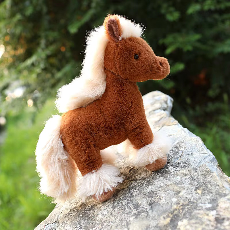 GFNANHAI Kawaii Pferd Plüschtier, Pony Puppe, Weiß - Bild 2
