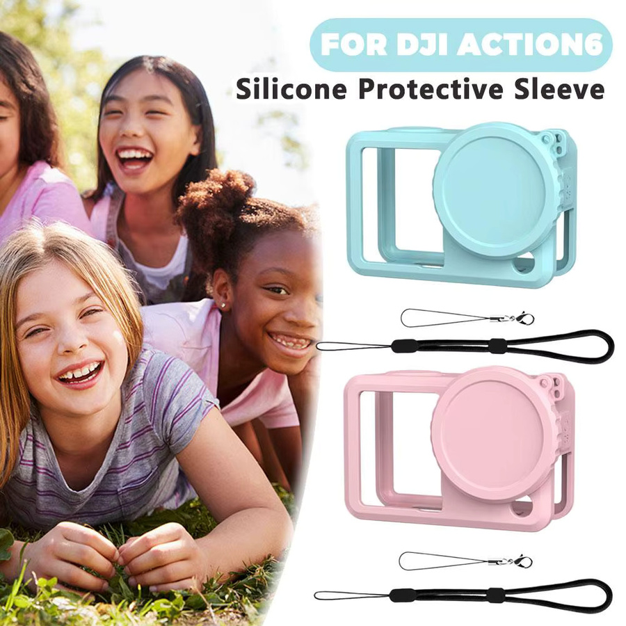 DJI Action 6 Silikon-Schutzhülle mit Anti-Verlust-Lanyard und Objektivdeckel in Multicolor - Bild 2