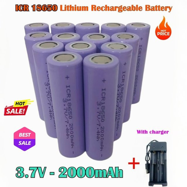 SUYIJIA ICR 18650 Lithium-Ionen Akku 3,7 V 2000 mAh in Lila - Bild 1