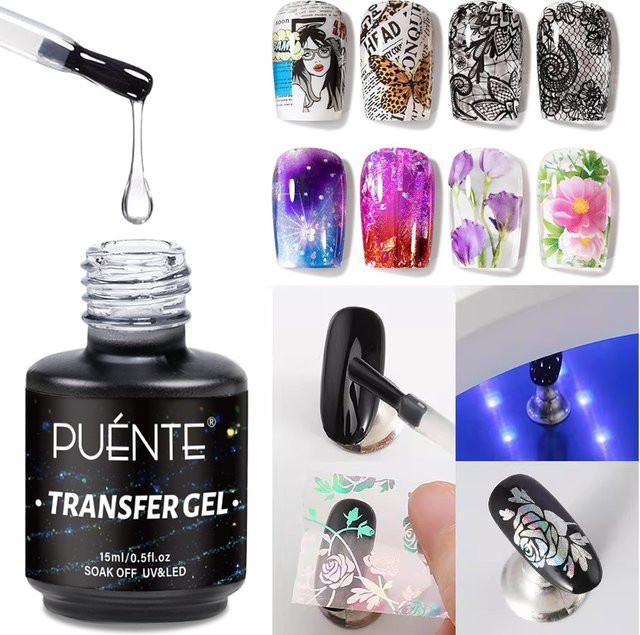 Puente Transfergel für Nagelkunst-Folienaufkleber, 15 ml - Bild 1
