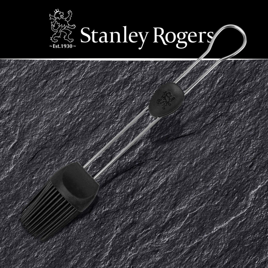 Stanley Rogers Backpinsel aus Silikon und Edelstahl in Schwarz und Silber, Länge: 25,5 cm - Bild 2