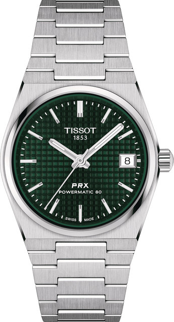 Tissot Damenuhr PRX Powermatic-80, Automatik, Edelstahl, Grün, 35 mm - Bild 1