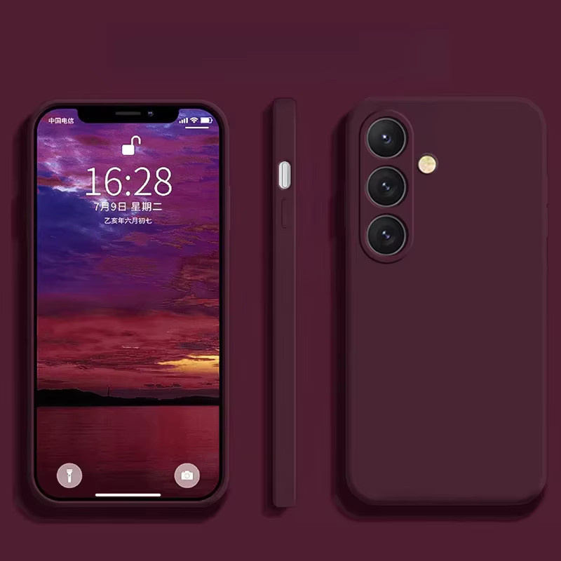 Luxuriöse Sandgestrahlte TPU-Handyhülle für Samsung Galaxy mit Hautgefühl-Optik in Schwarz oder Lila - Bild 5