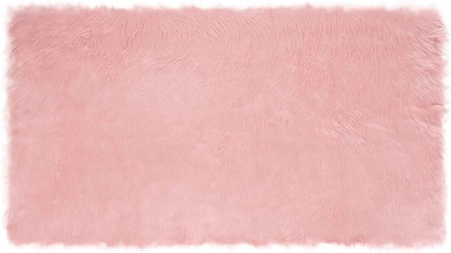 vidaXL Kunstschaffell Teppich Tafalla in Rosa aus Polyester, Breite: 60 cm, Länge: 110 cm - Bild 1