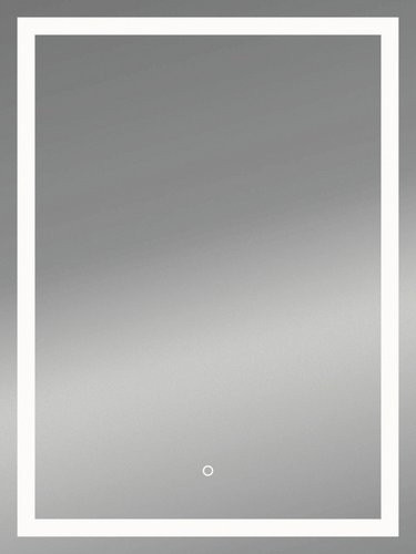 JOKEY Lichtspiegel Framelight II mit LED und Touch-Funktion, Rechteckig, Transparent, B: 50 cm, H: 70 cm - Bild 2