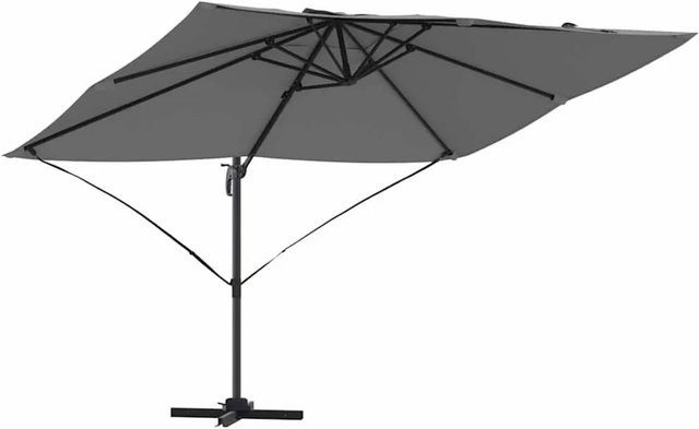 vidaXL Ampelschirm Roma in Anthrazit und Schwarz mit Aluminiumgestell, B/T/H: 352 x 251 x 260 cm - Bild 1