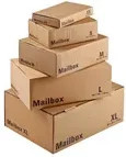 ColomPac Versandkarton Mailbox XL braun aus Wellpappe B/T/H: 46,0 x 33,5 x 17,5 cm - Bild 1